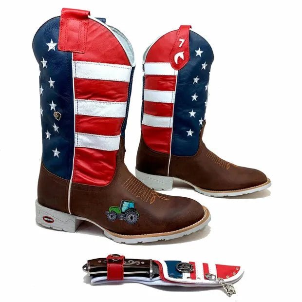 BotaFaca Americana
- Cano Americano | Gáspea Couro Crazy Horse Nescau | Com Trator | Bico Redondo - Imagem 2