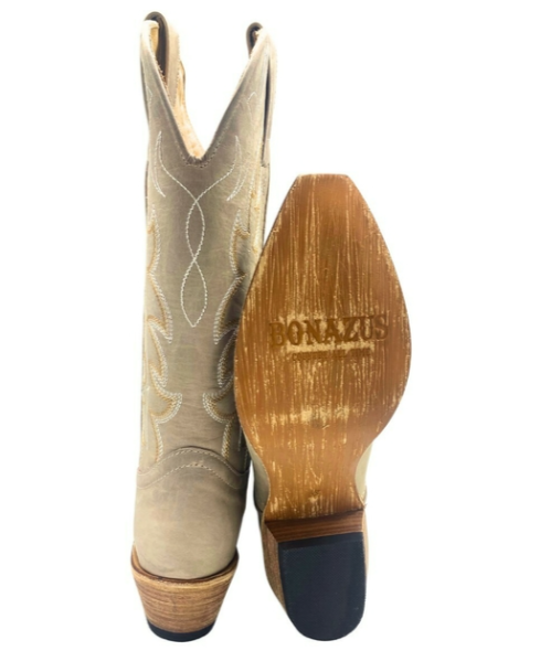 Bota Bico Fino Bonazus Nude - Imagem 5