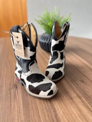 Texana Penélope Infantil - Couro Holandês Estampado/Sem Bordado
