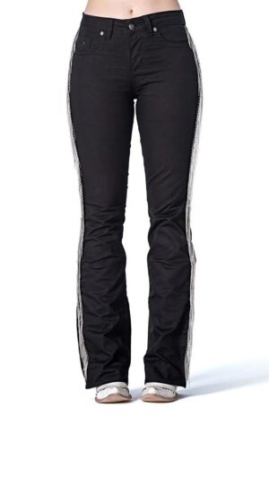 Calça Jeans Johnson Black Com Franjas Zenz – ORIGINAL