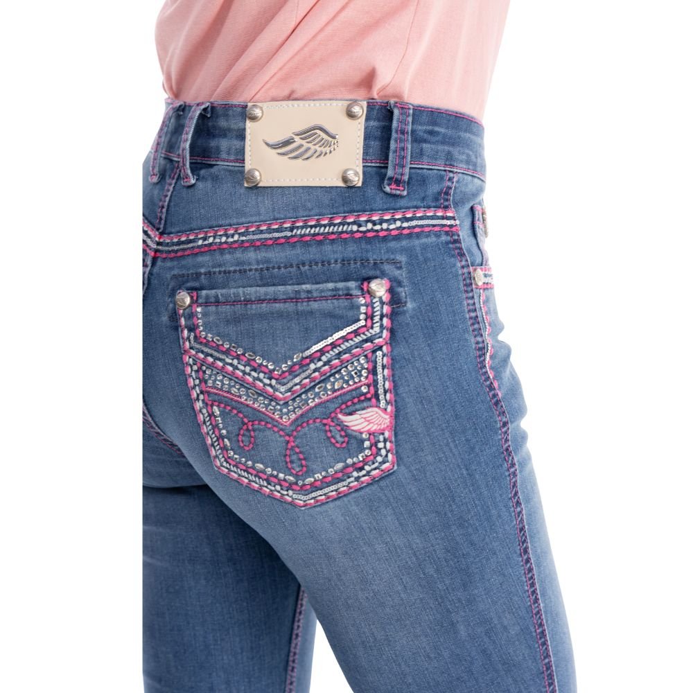 Calça Zenz Western Jeans Rosa Pink Brilho Flare – ORIGINAL - Imagem 10